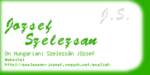 jozsef szelezsan business card