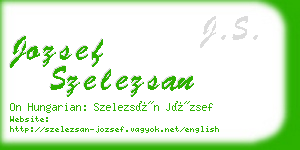jozsef szelezsan business card